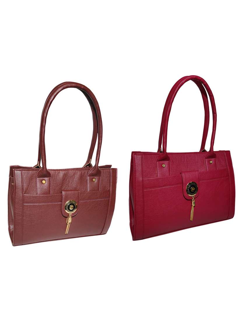 multi colored leatherette (pu) combo handbag - 18196663 -  Zoom Image - 0