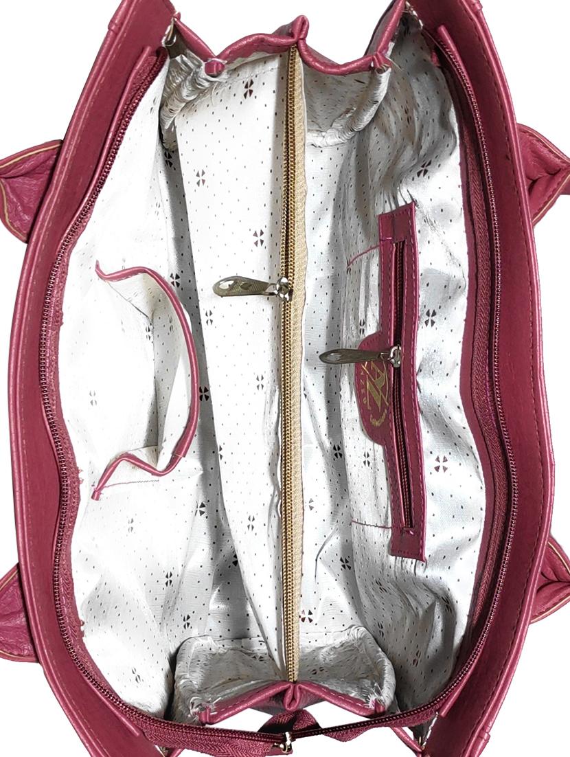 multi colored leatherette (pu) combo handbag - 18196672 - Standard Image - 3