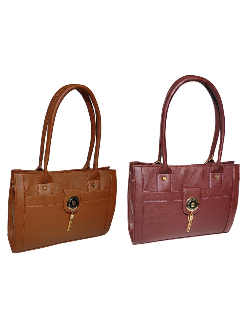 multi colored leatherette (pu) combo handbag - 18196674 -  Zoom Image - 0