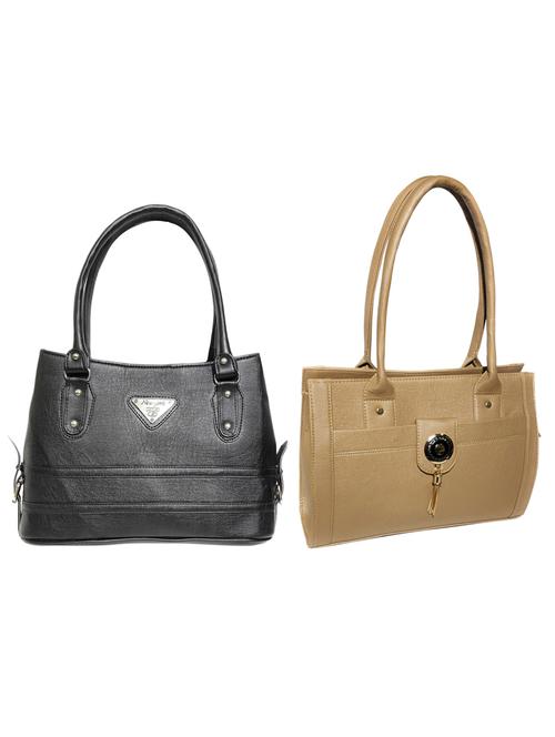 multi colored leatherette (pu) combo handbag - 18196687 -  Standard Image - 0