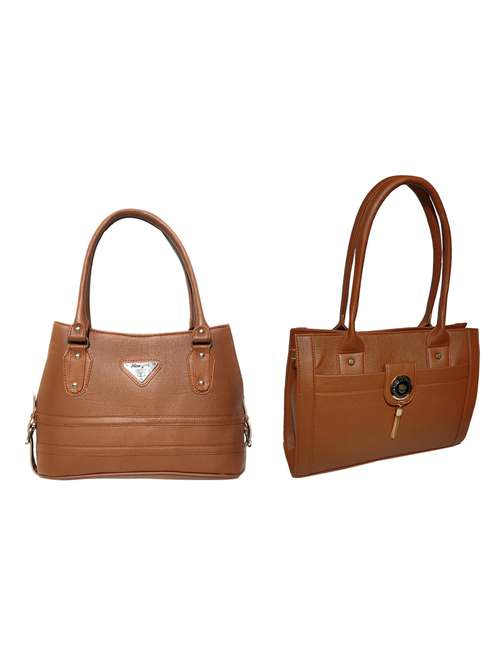 multi colored leatherette (pu) combo handbag - 18196696 -  Standard Image - 0