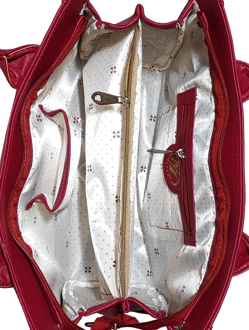 multi colored leatherette (pu) combo handbag - 18196698 - Standard Image - 3