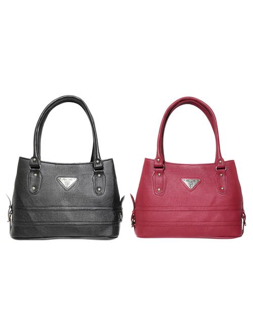 multi colored leatherette (pu) combo handbag - 18196712 - Standard Image - 0