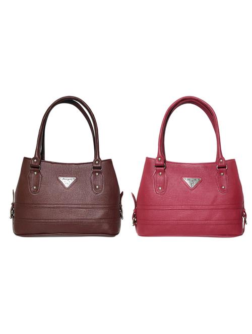 multi colored leatherette (pu) combo handbag - 18196714 - Standard Image - 0