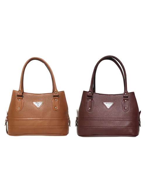 multi colored leatherette (pu) combo handbag - 18196725 - Standard Image - 0
