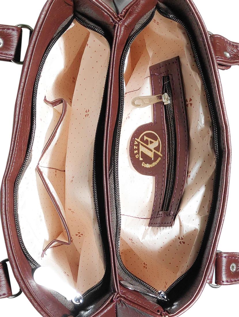 multi colored leatherette (pu) combo handbag - 18196725 - Standard Image - 3