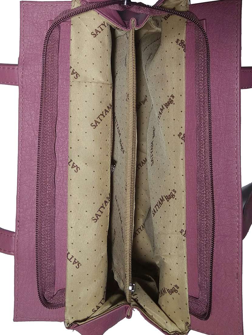 multi colored leatherette (pu) combo handbag - 18196747 - Standard Image - 3