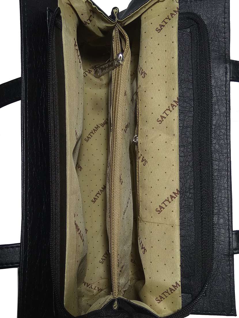 multi colored leatherette (pu) combo handbag - 18196765 - Standard Image - 3