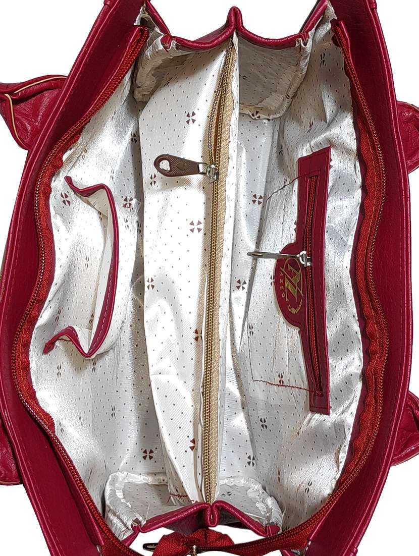 multi colored leatherette (pu) combo handbag - 18196766 - Standard Image - 3