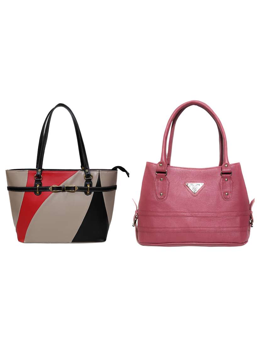 multi colored leatherette (pu) combo handbag - 18196774 -  Zoom Image - 0