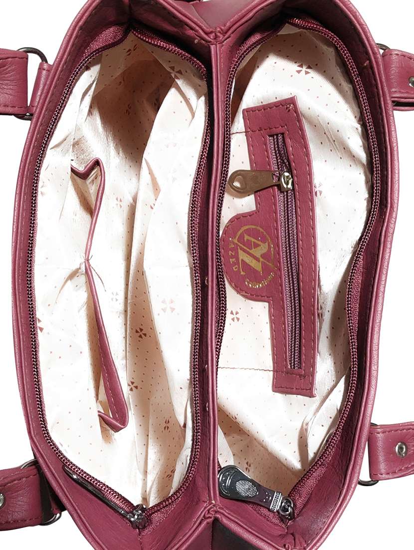 multi colored leatherette (pu) combo handbag - 18196774 -  Standard Image - 3