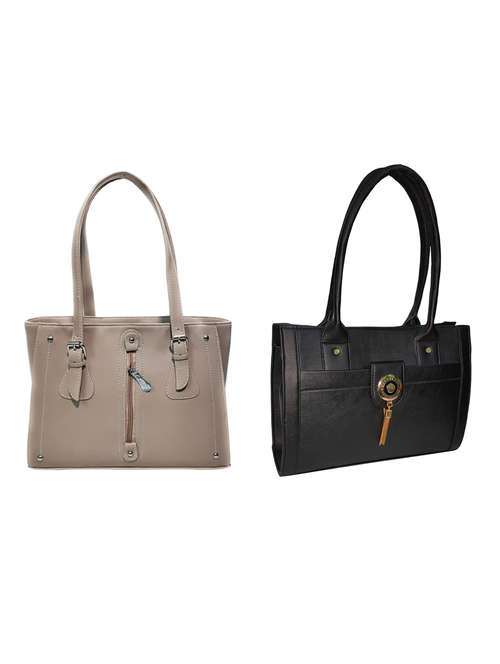 multi colored leatherette (pu) combo handbag - 18196794 -  Standard Image - 0