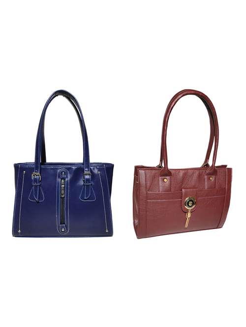 multi colored leatherette (pu) combo handbag - 18196800 -  Standard Image - 0