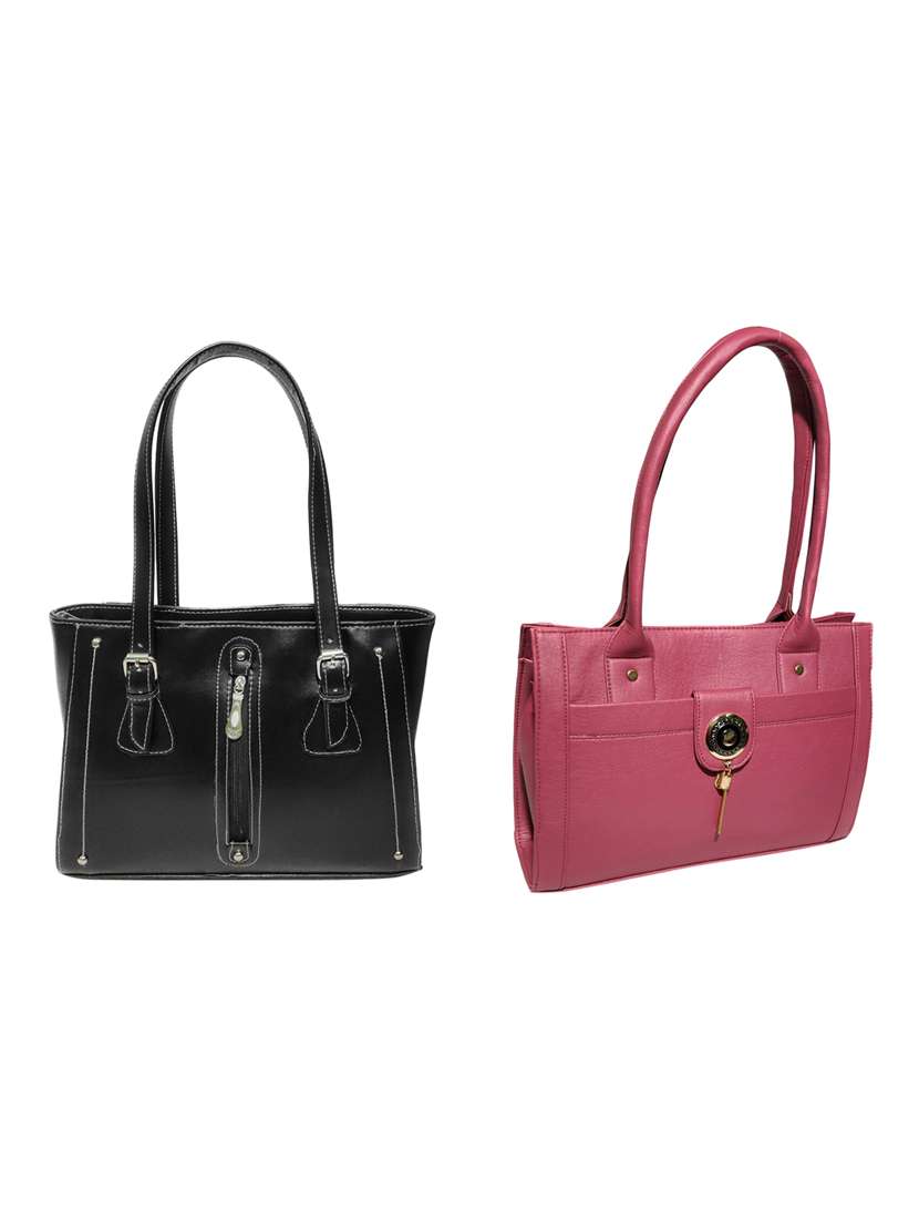 multi colored leatherette (pu) combo handbag - 18196817 -  Zoom Image - 0