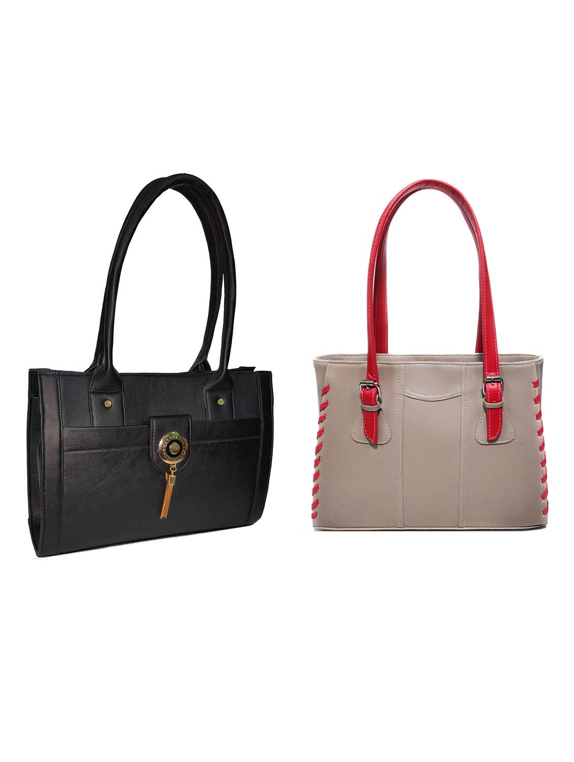 multi colored leatherette (pu) combo handbag - 18196830 -  Zoom Image - 0