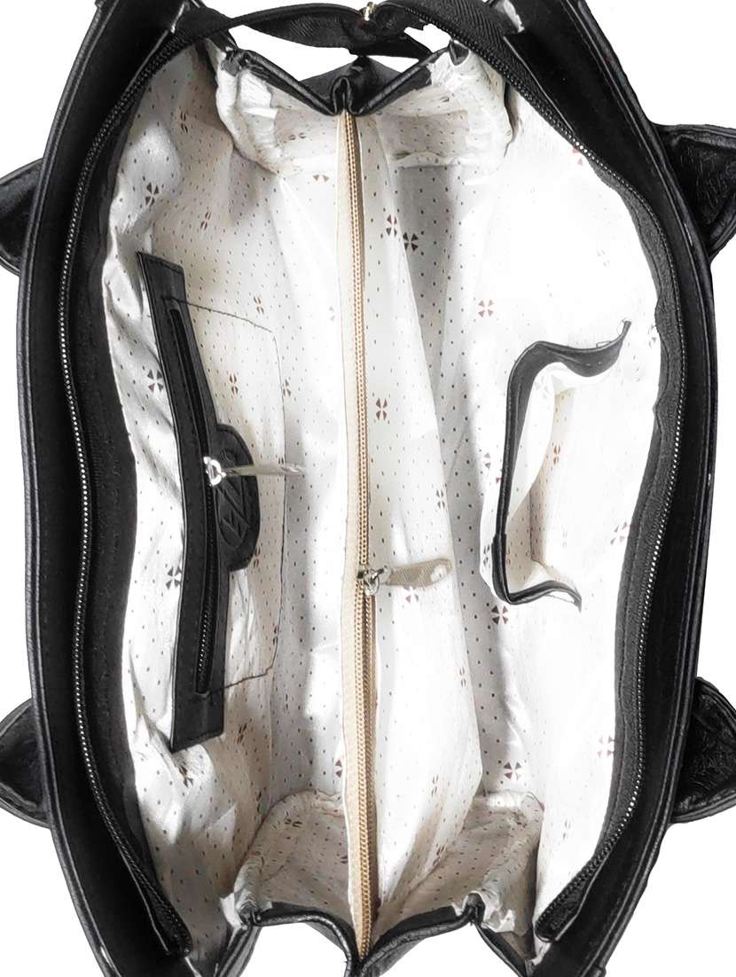 multi colored leatherette (pu) combo handbag - 18196830 -  Standard Image - 3