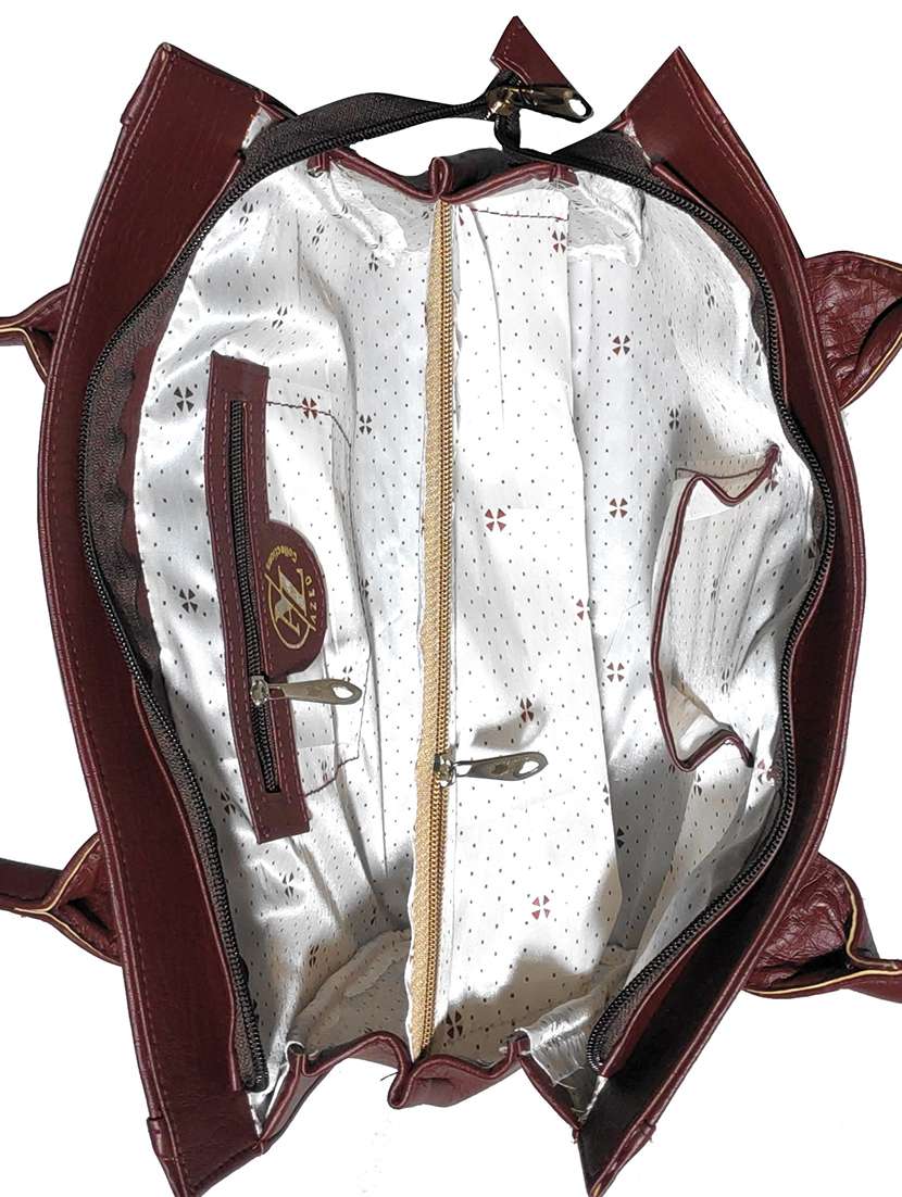 multi colored leatherette (pu) combo handbag - 18196837 -  Standard Image - 3