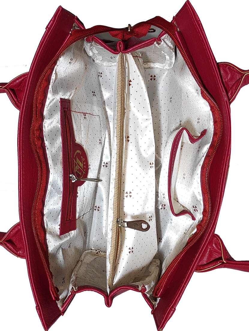 multi colored leatherette (pu) combo handbag - 18196851 - Standard Image - 3