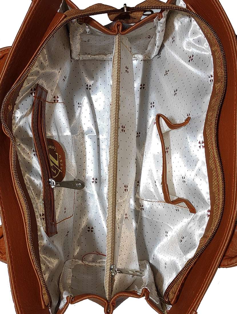 multi colored leatherette (pu) combo handbag - 18196859 -  Standard Image - 5