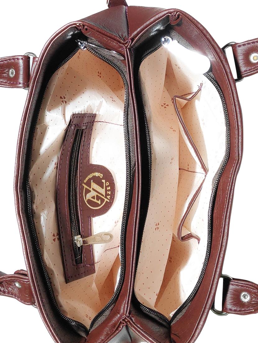 multi colored leatherette (pu) combo handbag - 18196894 - Standard Image - 3
