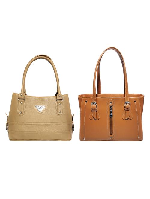 multi colored leatherette (pu) combo handbag - 18196917 - Standard Image - 0