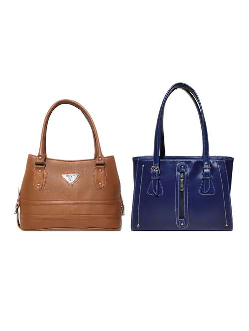 multi colored leatherette (pu) combo handbag - 18196931 -  Standard Image - 0