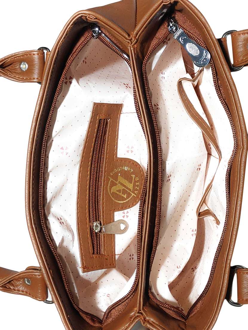 multi colored leatherette (pu) combo handbag - 18196931 -  Standard Image - 3