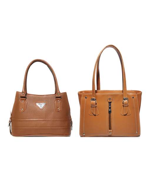 multi colored leatherette (pu) combo handbag - 18196934 -  Standard Image - 0