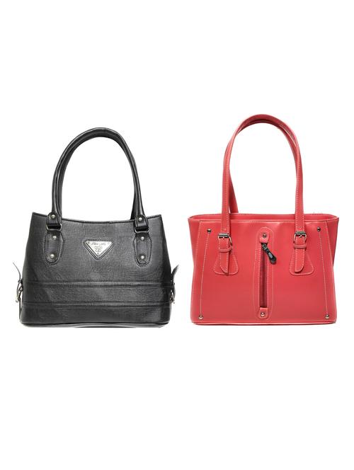 multi colored leatherette (pu) combo handbag - 18196935 -  Standard Image - 0