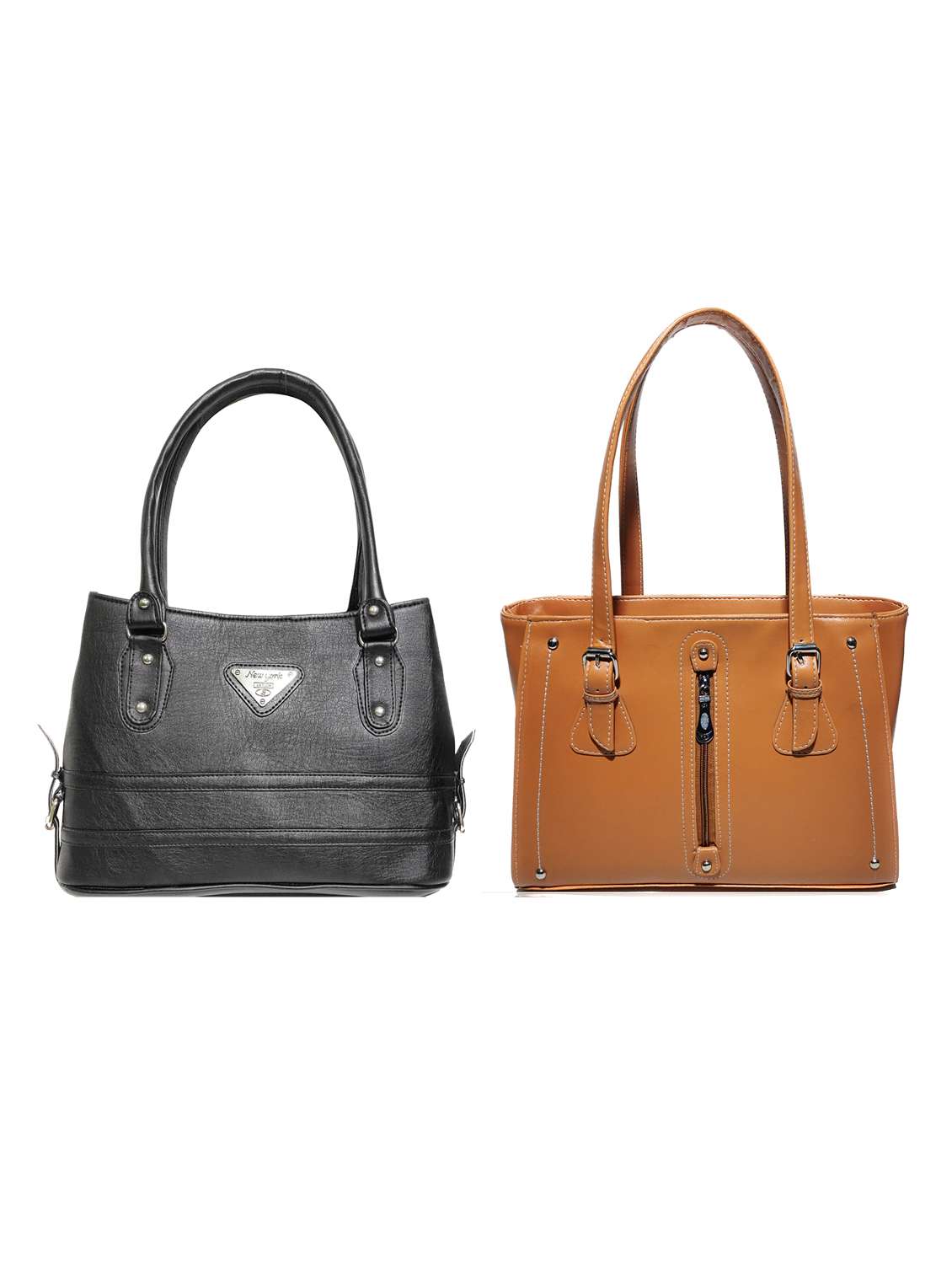 multi colored leatherette (pu) combo handbag