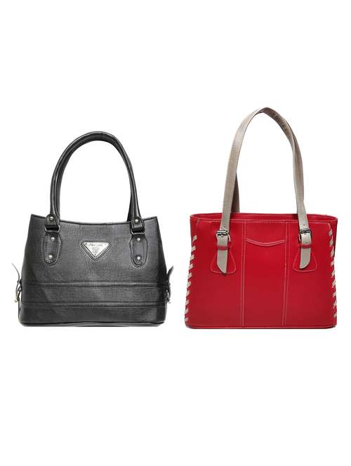 multi colored leatherette (pu) combo handbag - 18196941 -  Standard Image - 0