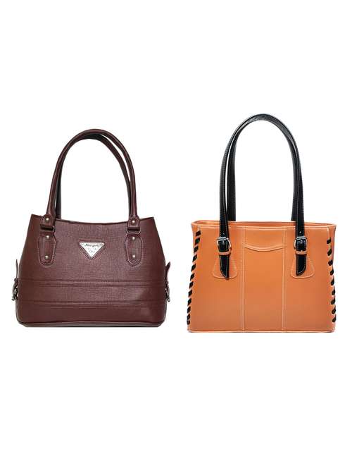 multi colored leatherette (pu) combo handbag - 18196947 -  Standard Image - 0