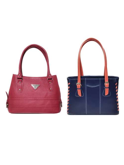 multi colored leatherette (pu) combo handbag - 18196956 -  Standard Image - 0