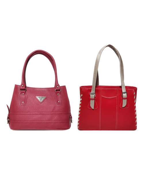 multi colored leatherette (pu) combo handbag - 18196958 -  Standard Image - 0