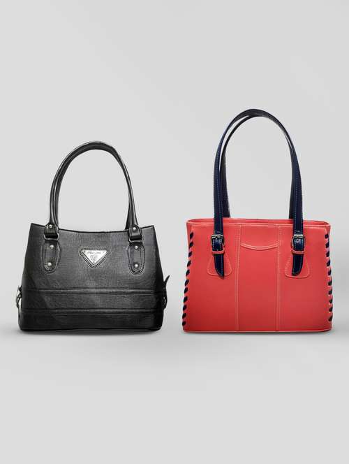 multi colored leatherette (pu) combo handbag - 18196971 -  Standard Image - 0