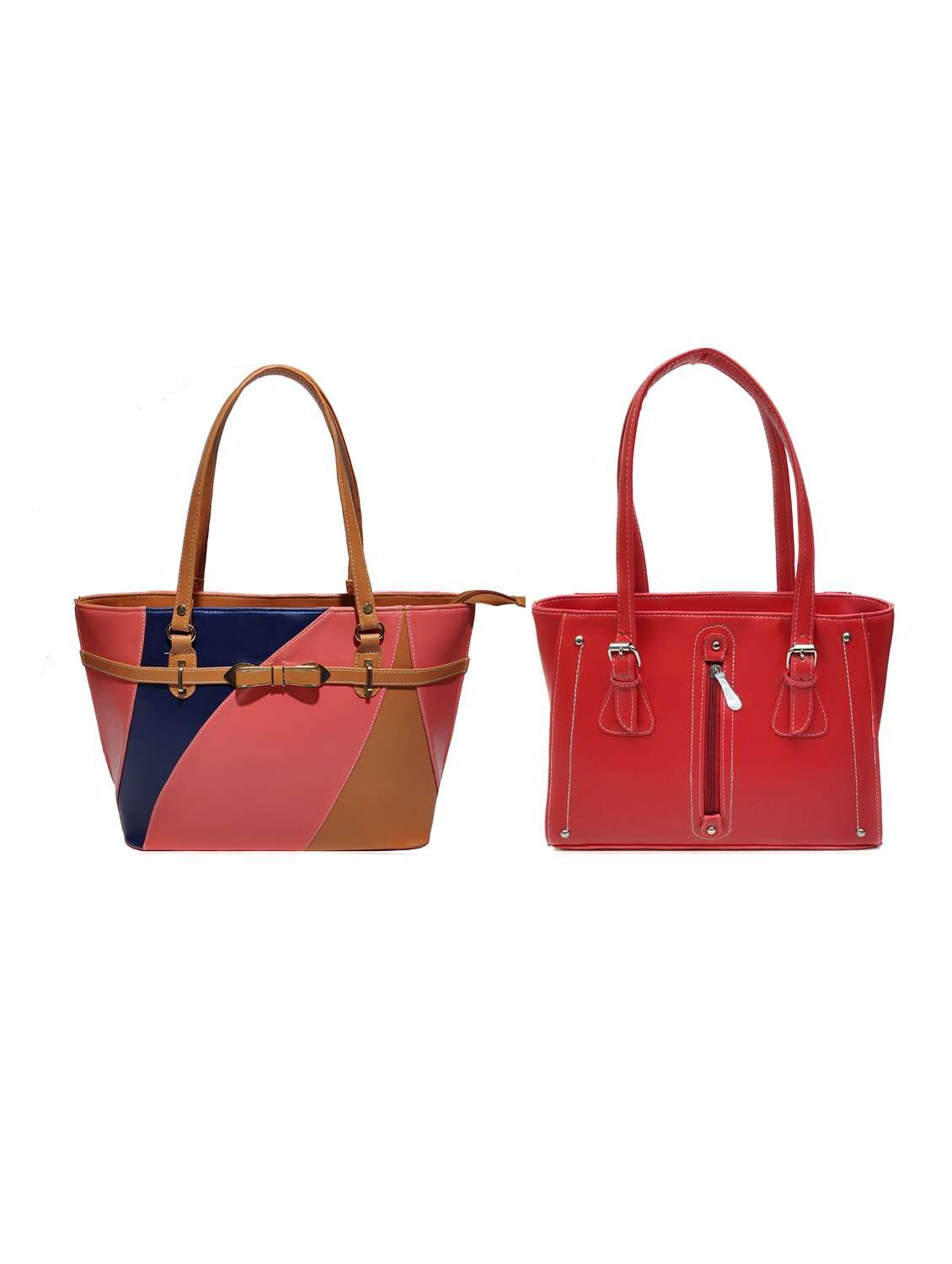 multi colored leatherette (pu) combo handbag - 18197023 -  Zoom Image - 0