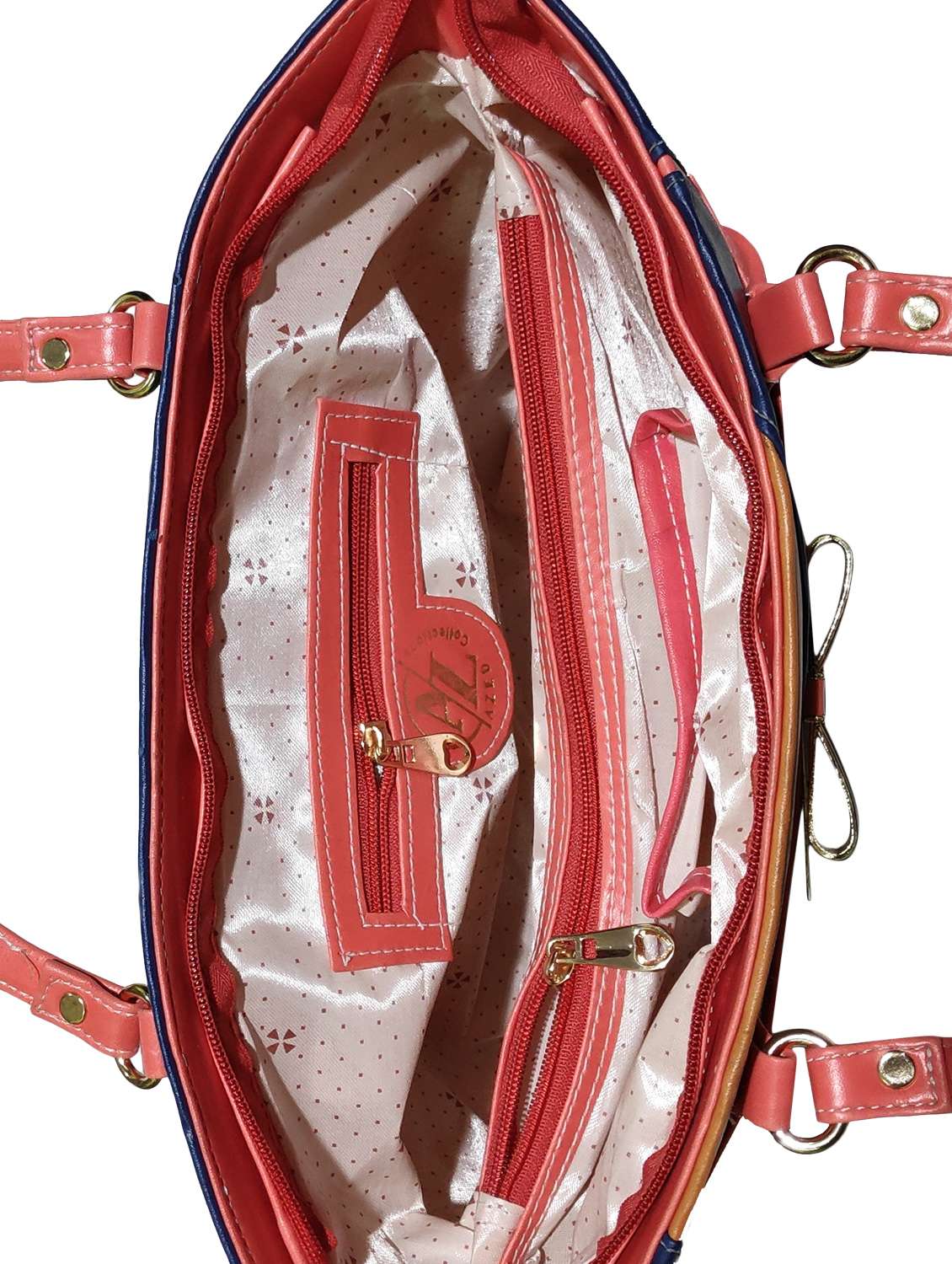 multi colored leatherette (pu) combo handbag - 18197044 -  Standard Image - 3