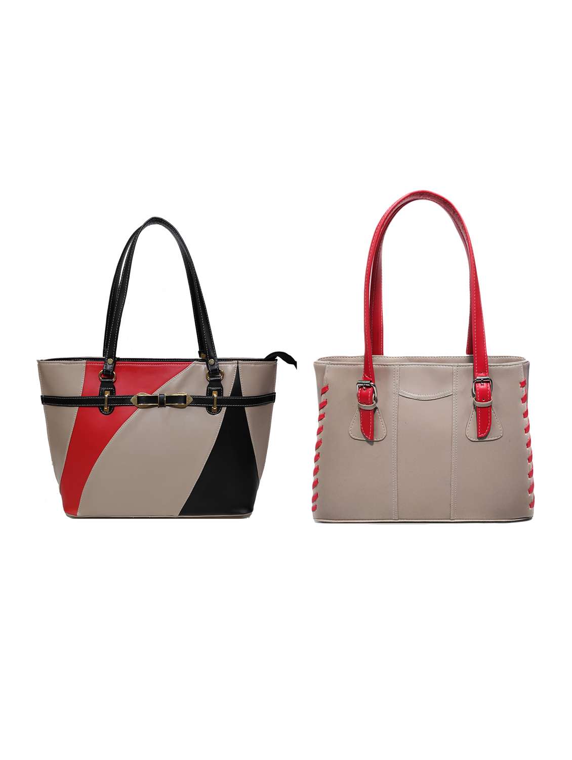 multi colored leatherette (pu) combo handbag - 18197046 -  Zoom Image - 0