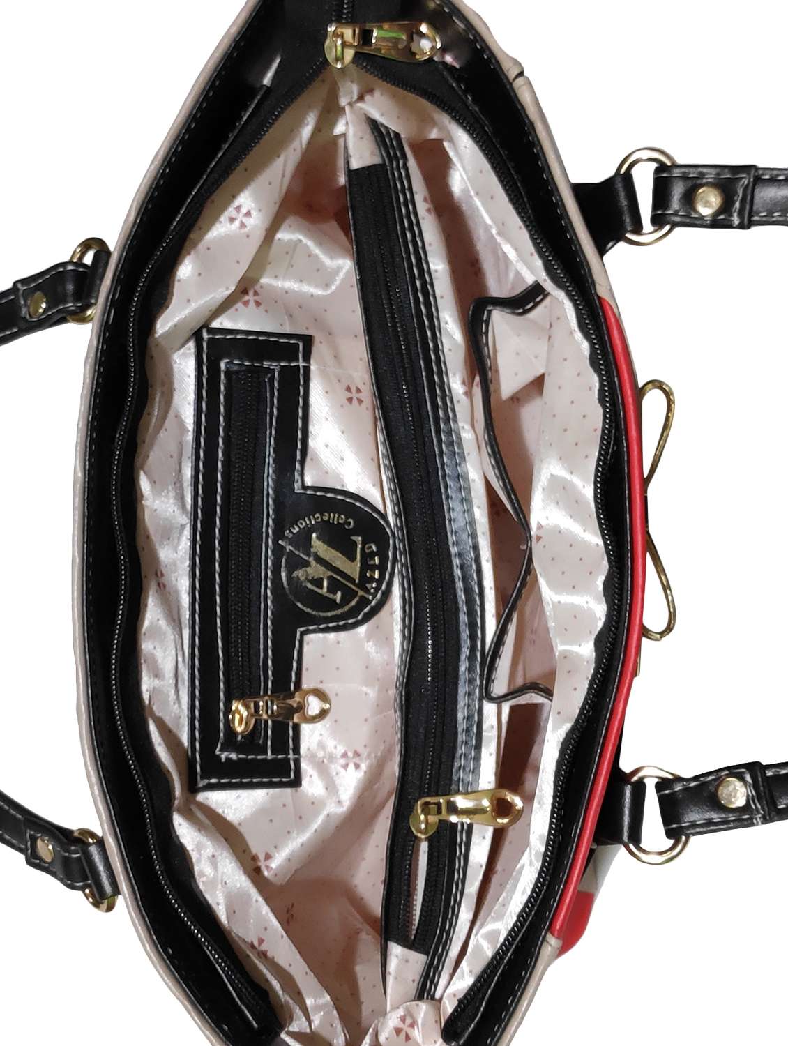 multi colored leatherette (pu) combo handbag - 18197046 -  Standard Image - 3