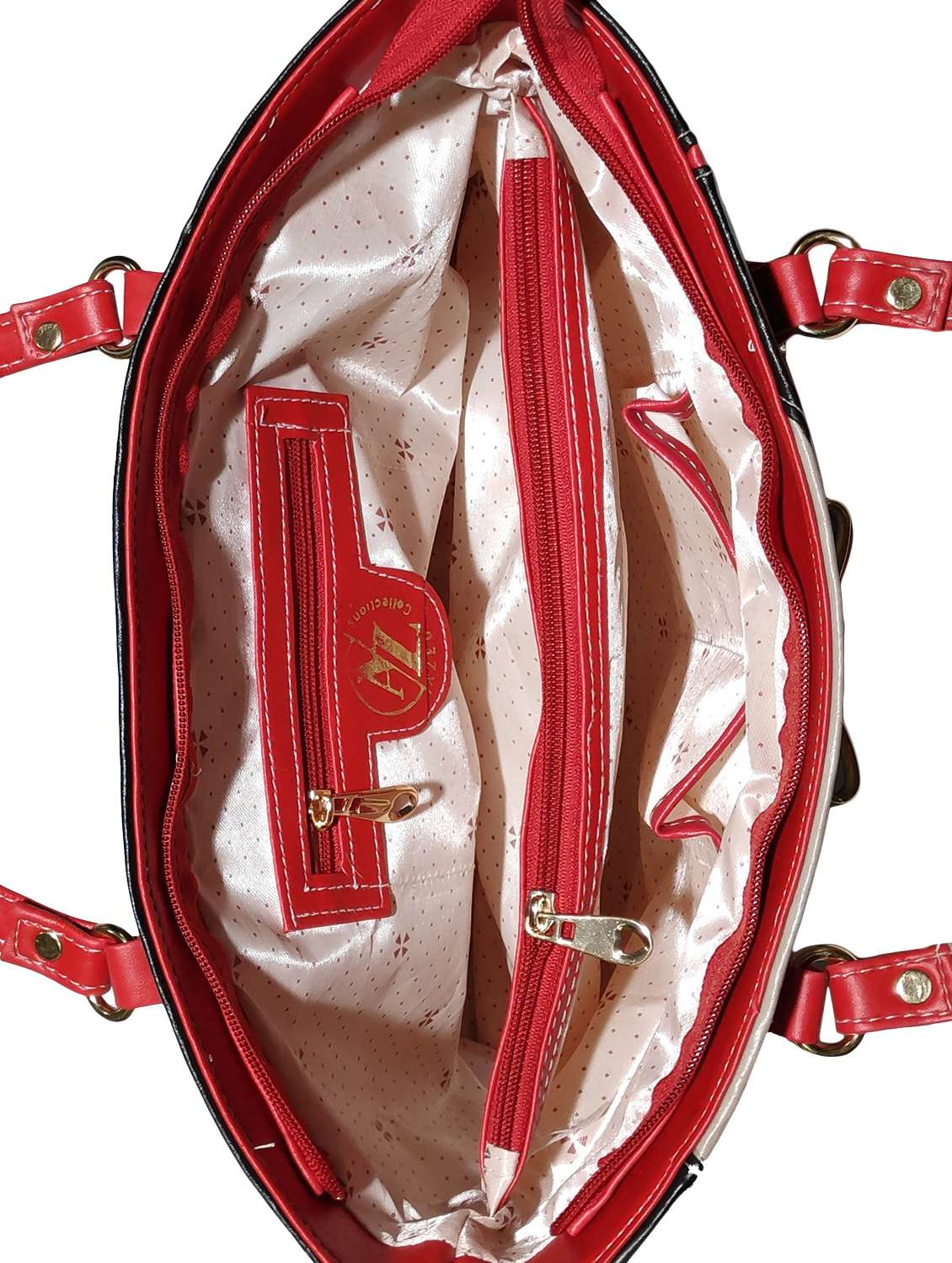 multi colored leatherette (pu) combo handbag - 18197049 -  Standard Image - 3