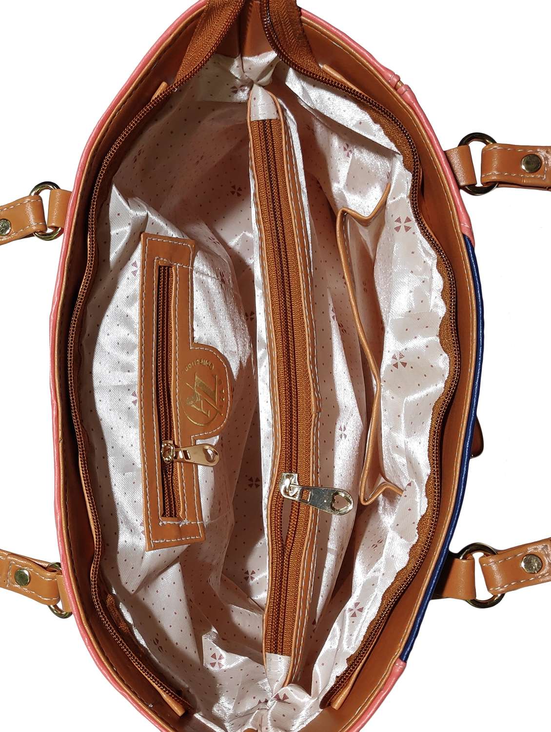 multi colored leatherette (pu) combo handbag - 18197060 - Standard Image - 3