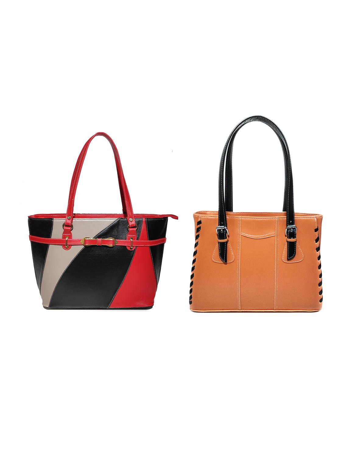 multi colored leatherette (pu) combo handbag - 18197078 -  Zoom Image - 0