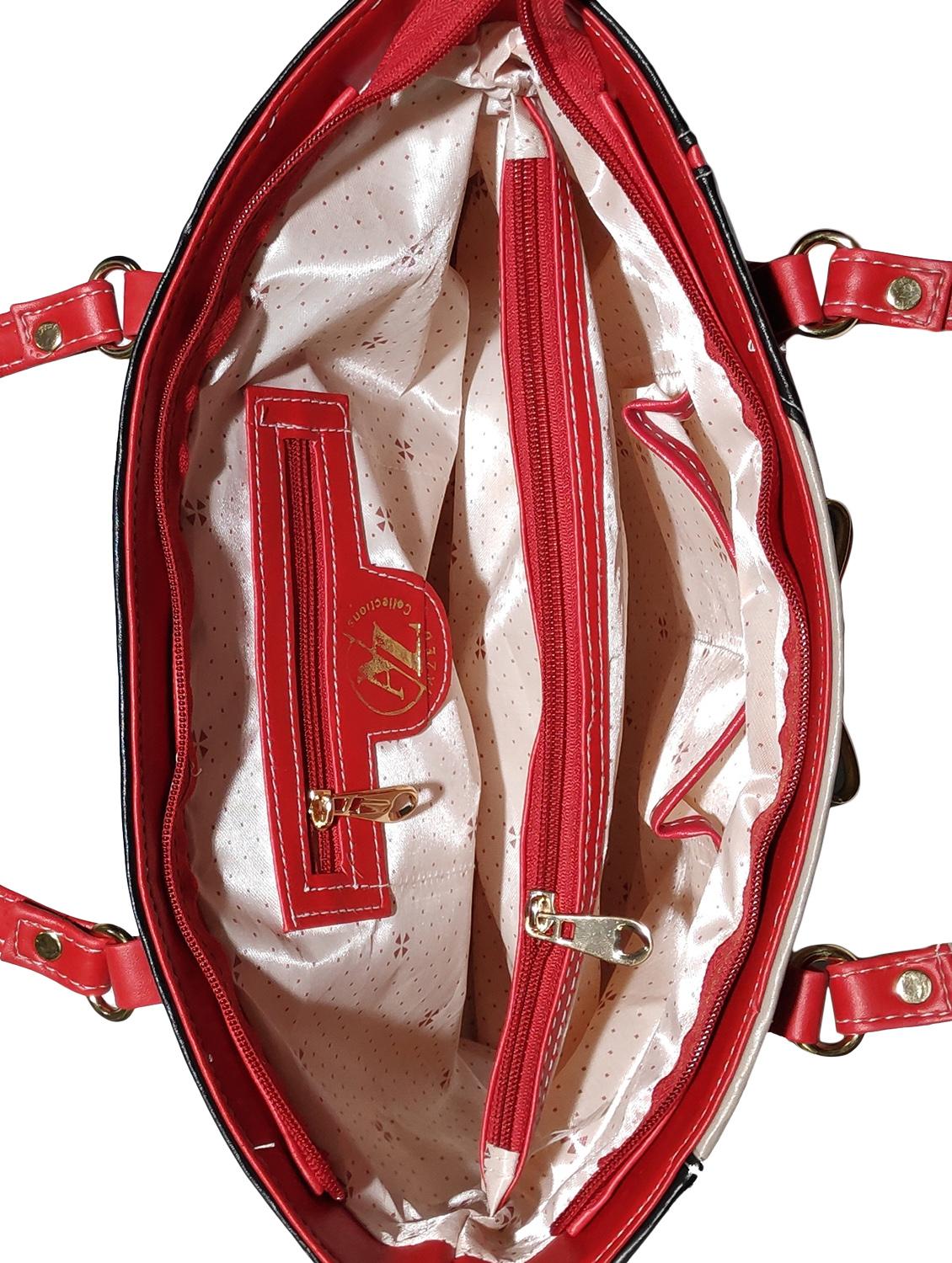 multi colored leatherette (pu) combo handbag - 18197078 -  Standard Image - 3