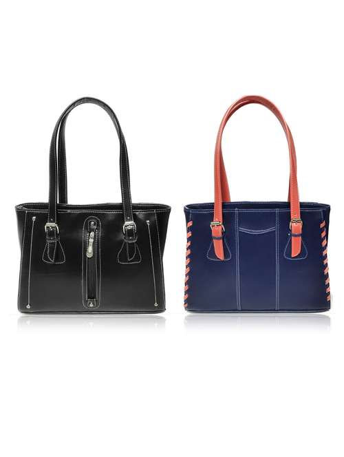 multi colored leatherette (pu) combo handbag - 18197223 -  Standard Image - 0