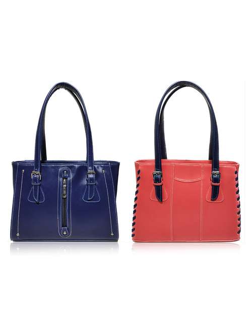 multi colored leatherette (pu) combo handbag - 18197227 - Standard Image - 0