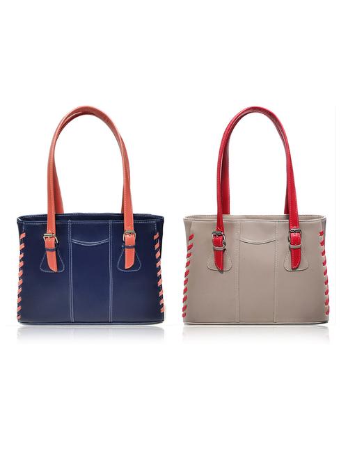multi colored leatherette (pu) combo handbag - 18197237 - Standard Image - 0