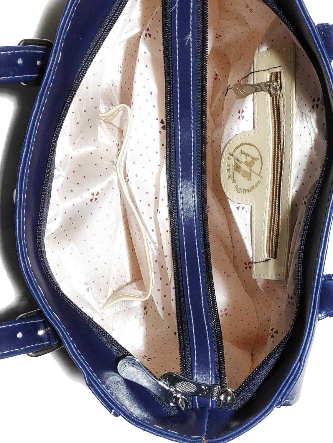 multi colored leatherette (pu) combo handbag - 18197237 - Standard Image - 3