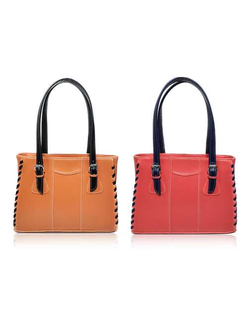 multi colored leatherette (pu) combo handbag - 18197251 -  Standard Image - 0
