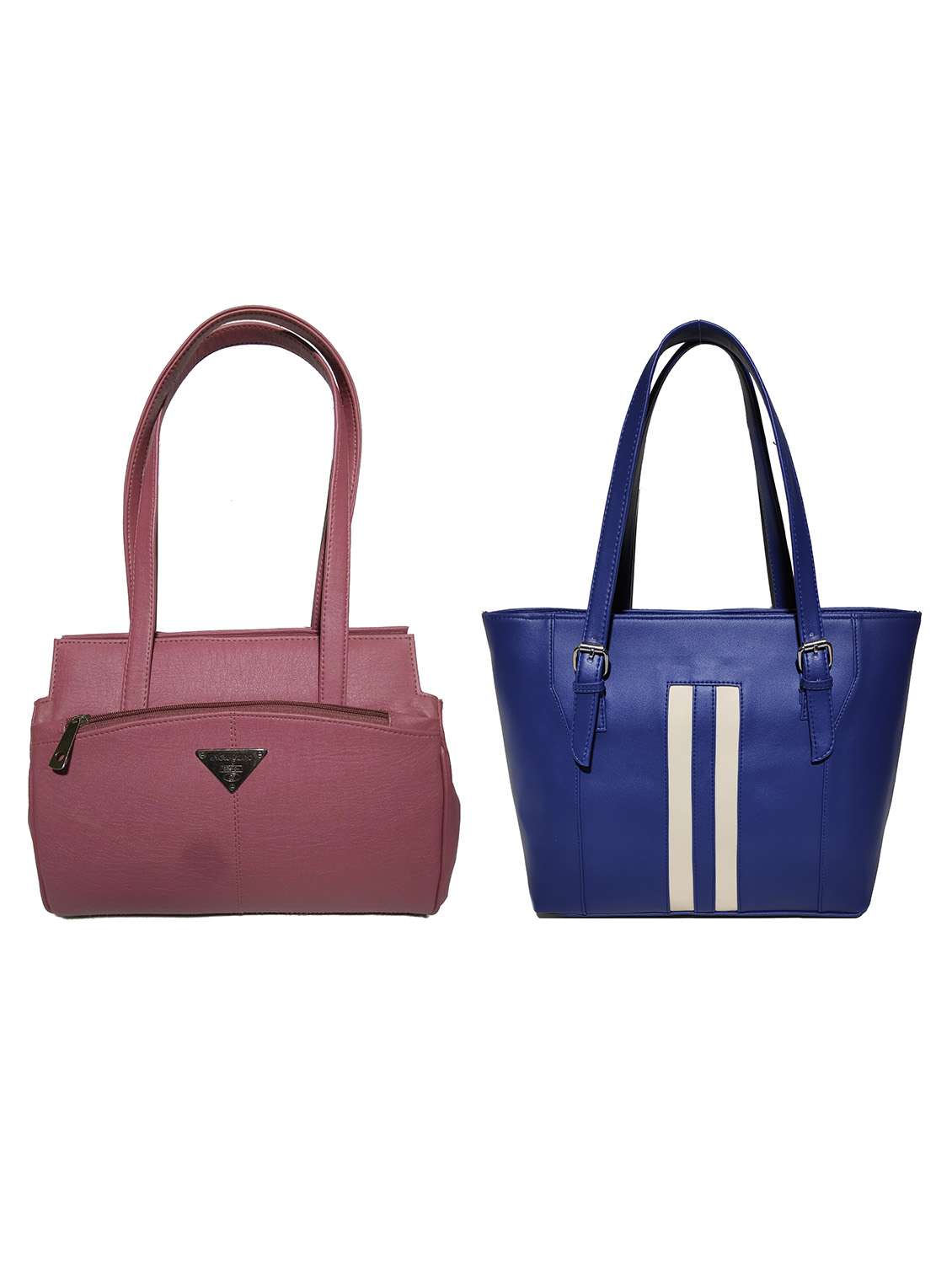 multi colored leatherette (pu) combo handbag