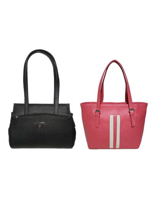 multi colored leatherette (pu) combo handbag - 18197261 -  Standard Image - 0